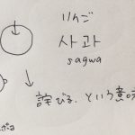 みじんこで学ぶ一言韓国語～リンゴとお詫びの関係